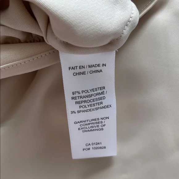 twik Cream Satin Lace-Trim Cropped Blouse-xs - Picture 8 of 12